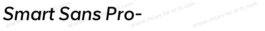 Smart Sans Pro字体转换